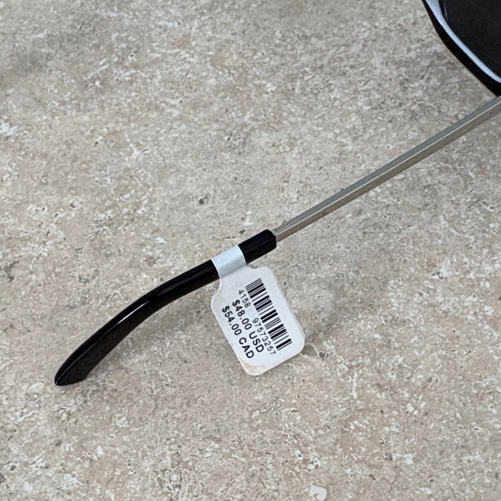 Anthropologie Black Oversized Geometric Sunglasses - Picture 3 of 4
